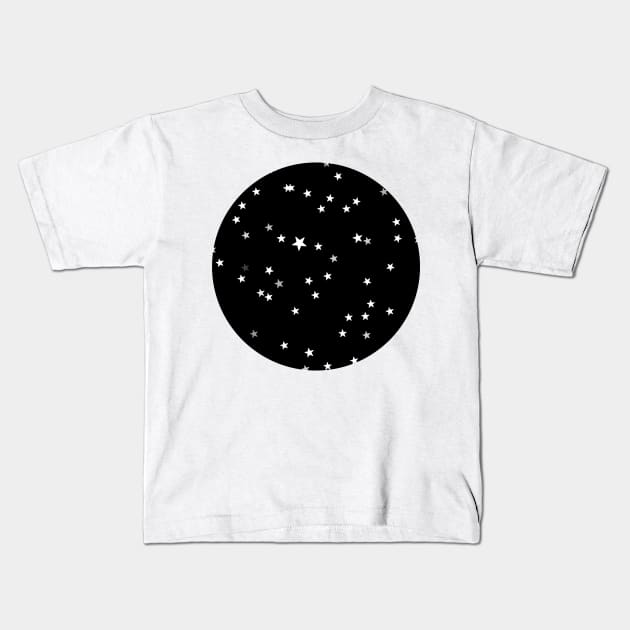 Space stars design Kids T-Shirt by enflow